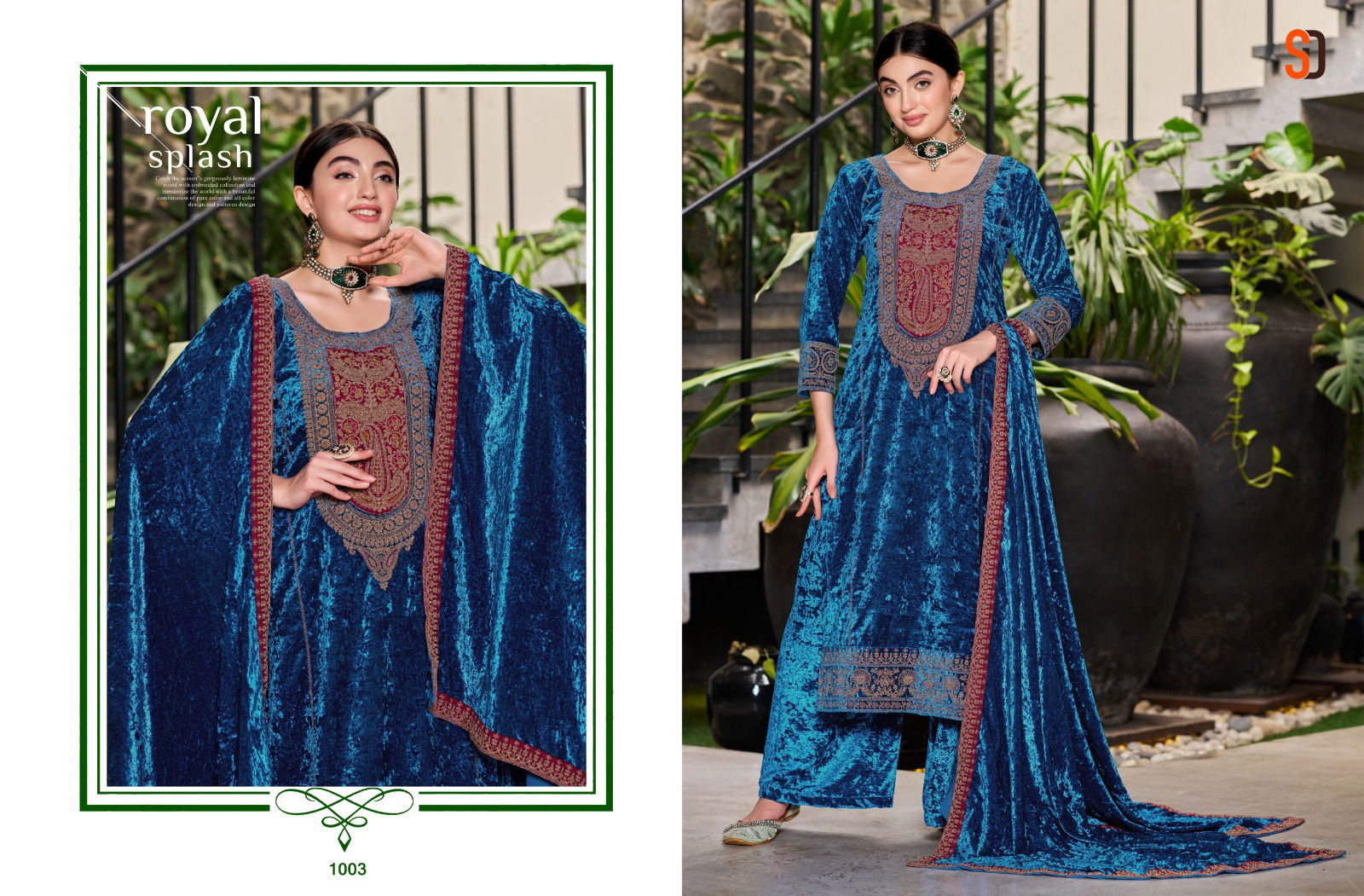 Shahzadi By Shraddha Designer Winter Wear Velvet Salwar Suits Wholesale Online
